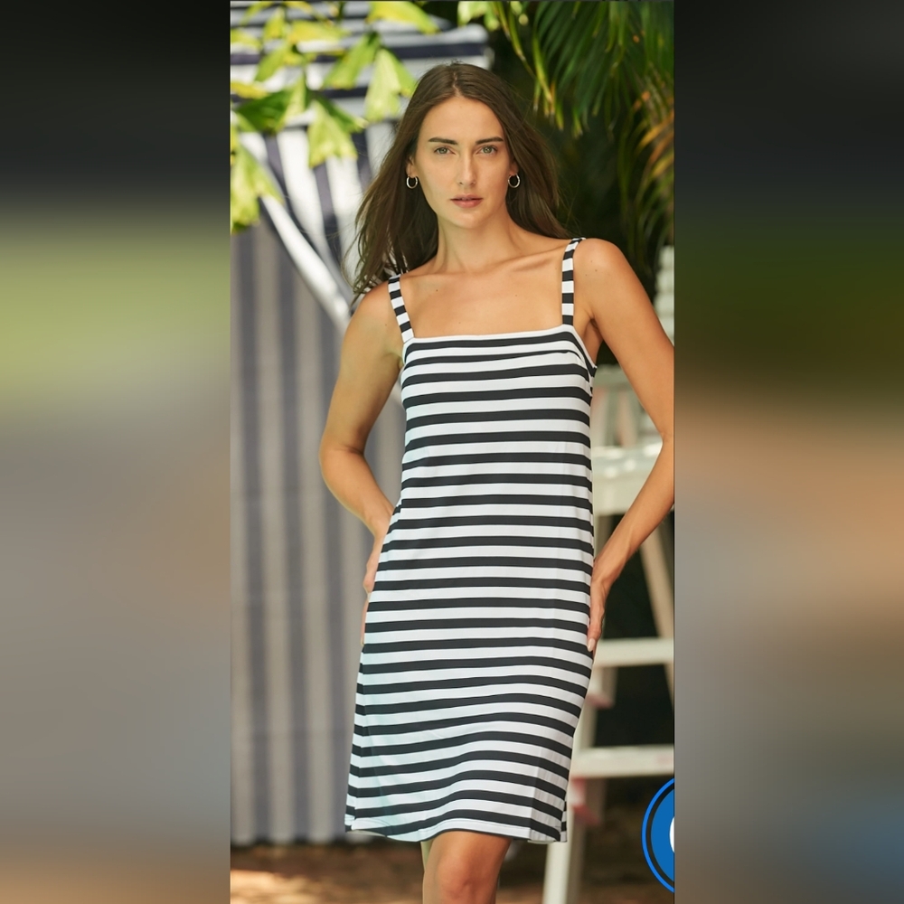 Mare Blu Striped Black and White Mini